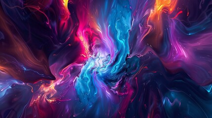 Wall Mural - 3d Dark and Deep Colorful Background Wallpaper