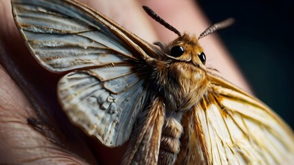 Wall Mural - close up of a moth