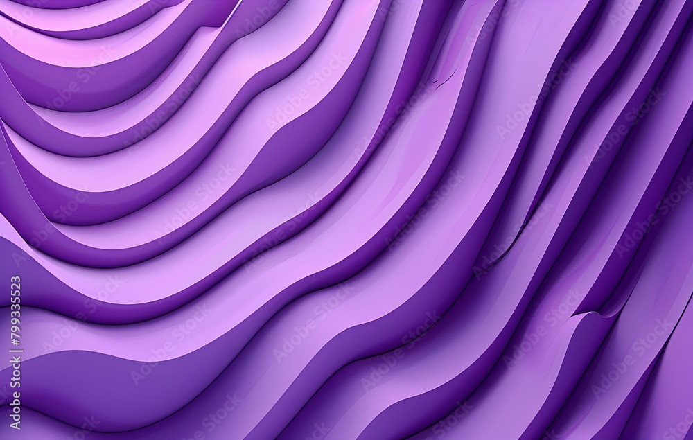 3D render of a purple abstract background with curved lines Modern ...