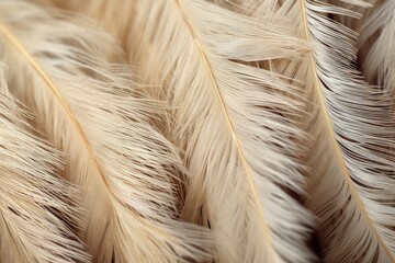 Poster - Soft and Delicate Feather Texture Close-up