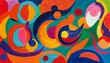 Fauvist Flair: Background Infused with Bold, Intense Colors and Simplified Forms

