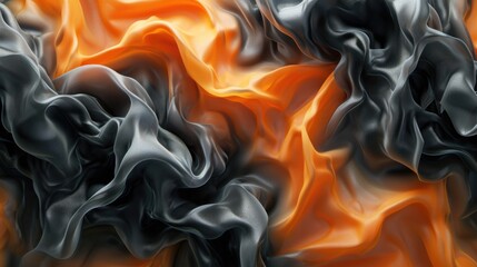 Poster - Flames in abstract design