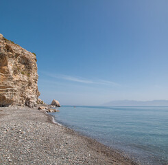 Wall Mural - Rock formation at the coastline at the Therma Springs Beach Kos Island South Aegean Region (Südliche Ägäis) Greece