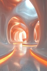 Wall Mural - Futuristic Sci-Fi Corridor