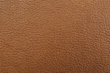 Poster - Light brown leather as background, top view