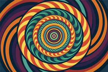 Aufkleber - hypnotic spiral that represents growth and transformation.