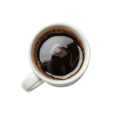 Canvas Print - A Cup of Coffee on a White Background