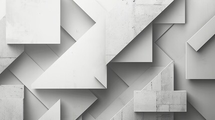 Poster - A sophisticated image showcasing geometric shapes, perfect for designs requiring modernity and precision. Ideal for finance, architecture, or technology presentations. Generative AI.