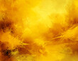 A golden color background with splatters of paint