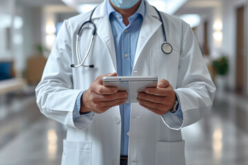 Poster - a medical professional offers telemedicine consultations, providing convenient access to healthcare 