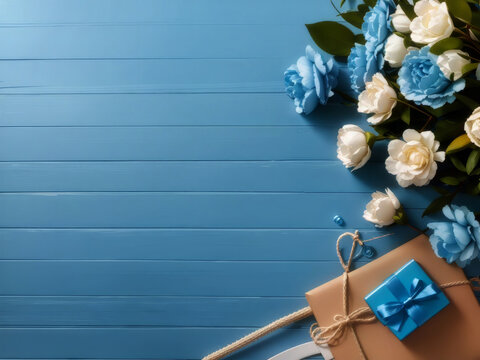 Celebrate Father's Day in style with this stunning Copyspace background that showcases beautiful decorations. Use it as your wallpaper template and make the day special for your dad. Don't wait 