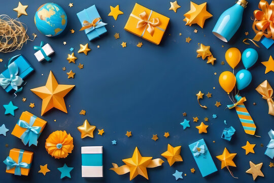 Celebrate Father's Day in style with this stunning Copyspace background that showcases beautiful decorations. Use it as your wallpaper template and make the day special for your dad. Don't wait 
