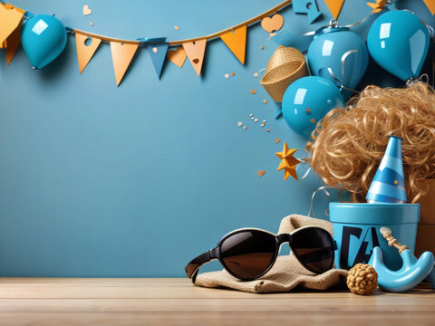 Celebrate Father's Day in style with this stunning Copyspace background that showcases beautiful decorations. Use it as your wallpaper template and make the day special for your dad. Don't wait 