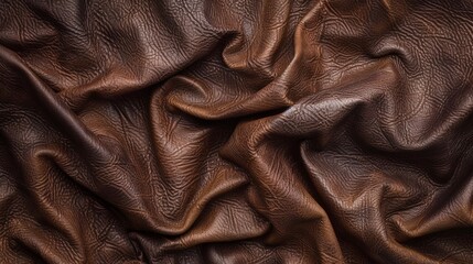 Poster - Close-up of textured brown leather