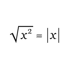 Poster - Square root and absolute value formula