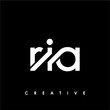 RIA Letter Initial Logo Design Template Vector Illustration	