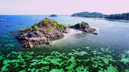 Sticker - Bird's eye view of the island,Islands and diving spots near Koh Lipe