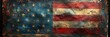 veteran day background flag american rusty, high quality photo of the American flag with space for text aspect ratio 2:1