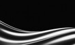 abstract metallic wave on black background