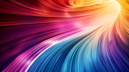 Abstract tunnel vivid rainbow colored swirl 3d shape futuristic festival creative wallpaper.