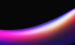 colorful gradient shape on black background
