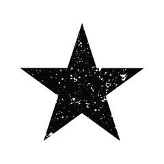 distressed star vector design on white background