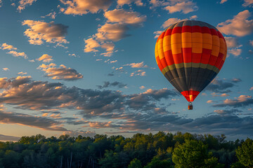 Canvas Print - hot air balloon in the sky