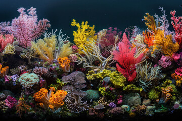 Wall Mural - Underwater corals, coral reef, ocean underwater, tropical