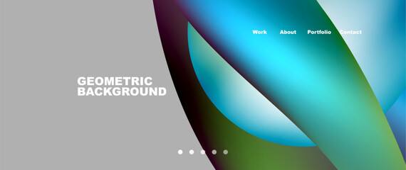 Poster - The background features a gradient of blue and green, resembling the colors of a soccer ball. It evokes a sense of movement and fluidity, perfect for sportsrelated designs