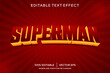 superman 3D text effect template
