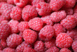 fresh raspberry as background, top view