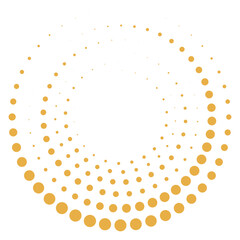 the circle is made from yellow y2k style dots or lines. design elements symbol effect dots fingerpri