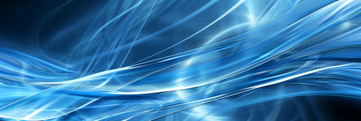 Wall Mural - Abstract blue colored background with space