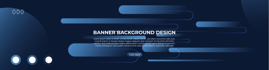 Wide horizontal abstract web banner design template background with blue, green, red, orange gradients color on black bg. Suitable for web ads. Vector illustration with Space to add pictures.