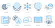 A set of 10 language icons as language, international, diversity