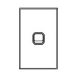 A light switch button in line art style vector