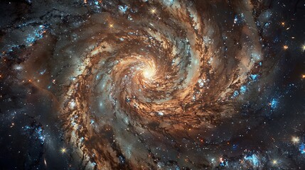 Wall Mural - The galaxy, a vast expanse filled with billions of stars, emanates a warm and comforting glow, illuminating the space around them.