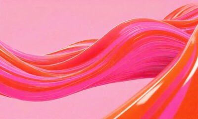 Wall Mural - pink 3d liquid background