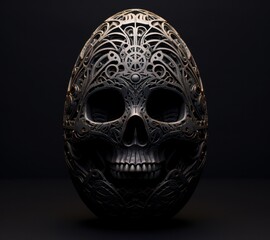 Wall Mural - ornate skull mask