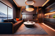 Design modern interior in provence style, illustration Ai