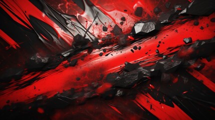 Wall Mural - Beautiful mesmerizing black and dark red abstract background