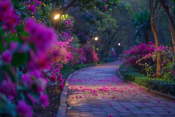 Wall Mural - Flowers in the park