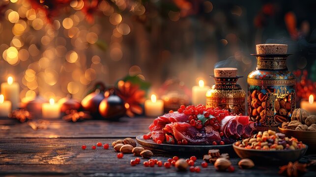 visual representation of love and valentines's day with hearts and light