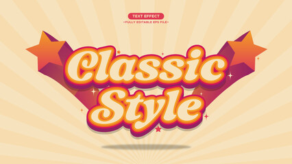 Poster - Classic and Retro Style Vector Design Background and Text Effect