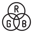 rgb line icon