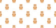 bear polar seamless pattern smile teddy doll fur vector pet cartoon doodle gift wrapping paper tile background repeat wallpaper illustration scarf isolated design