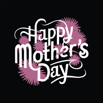 Free Vector Mother's day typography design template