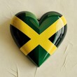 heart painted with Jamaica ,generated by AI