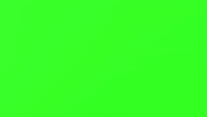 Wall Mural - mobile phone move and spin show empty green screen on green background, application or website prese