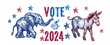 VOTE FOR ELEPHANT AND DONKEY.